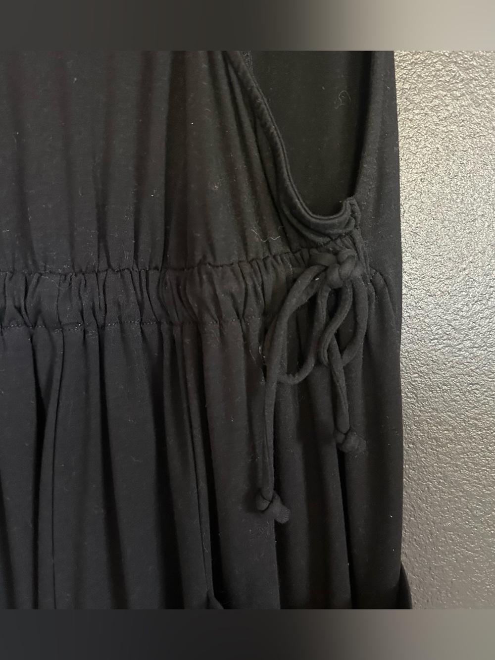 Free People Inspired Black Oversized Harem Jumpsuit Romper Medium - Picture 4 of 5